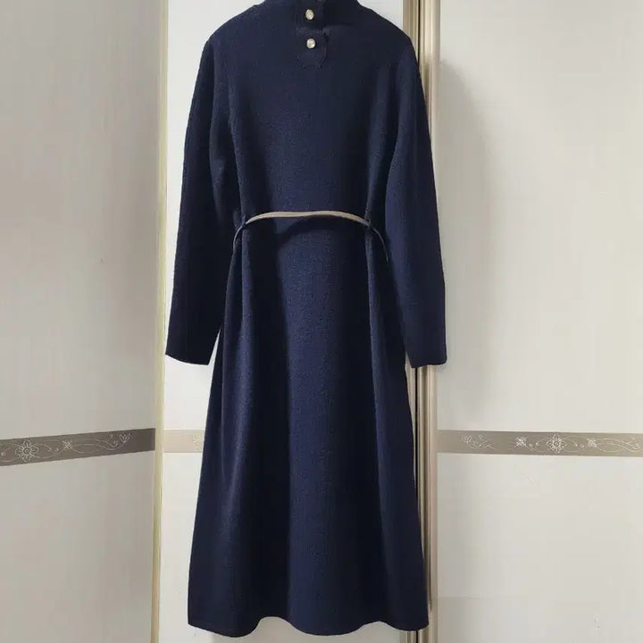 [BUNJANG] SJSJ Mock Neck Belted Knit Dress / 한섬 SJSJ 에스제이 23FW 모크넥 벨티드 니트 드레스 원피스.새상품