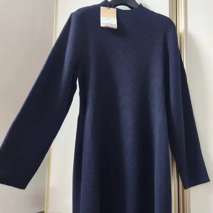 [BUNJANG] SJSJ Mock Neck Belted Knit Dress / 한섬 SJSJ 에스제이 23FW 모크넥 벨티드 니트 드레스 원피스.새상품