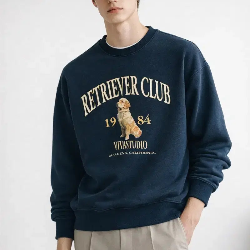 [BUNJANG] VIBRATE Retriever Club Sweatshirt / [남여공용-95]비바스튜디오 리트리버클럽 맨투맨티셔츠