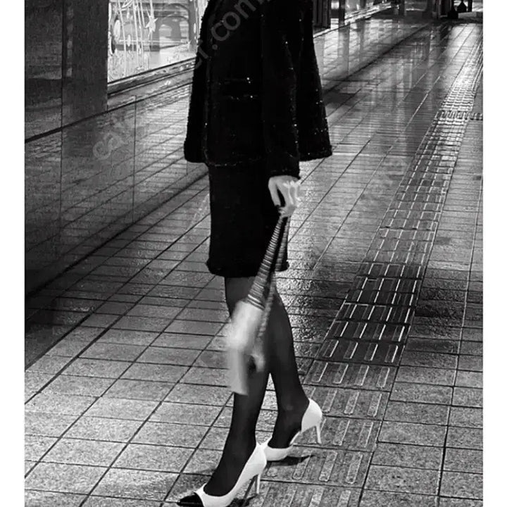 [BUNJANG] Blanchet Black Dahlia Tweed Dress (Size M) / 블랑쇼 블랙 달리아 원피스m