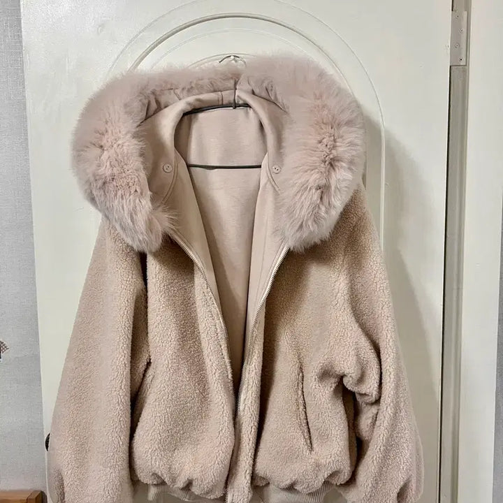 [BUNJANG] Unknown Item Fox Fur Reversible Jumper / 폭스퍼 양면 점퍼