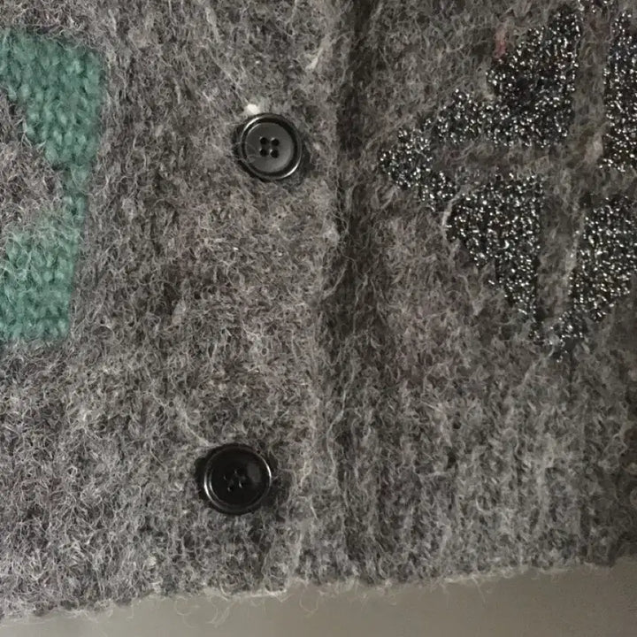 [BUNJANG] The Open Product Argyle Knit Cardigan / 더오픈프로덕트 아가일 니트 가디건 국문택