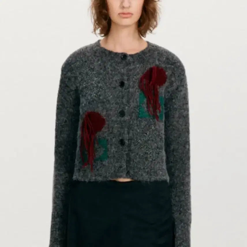 [BUNJANG] The Open Product Argyle Knit Cardigan / 더오픈프로덕트 아가일 니트 가디건 국문택