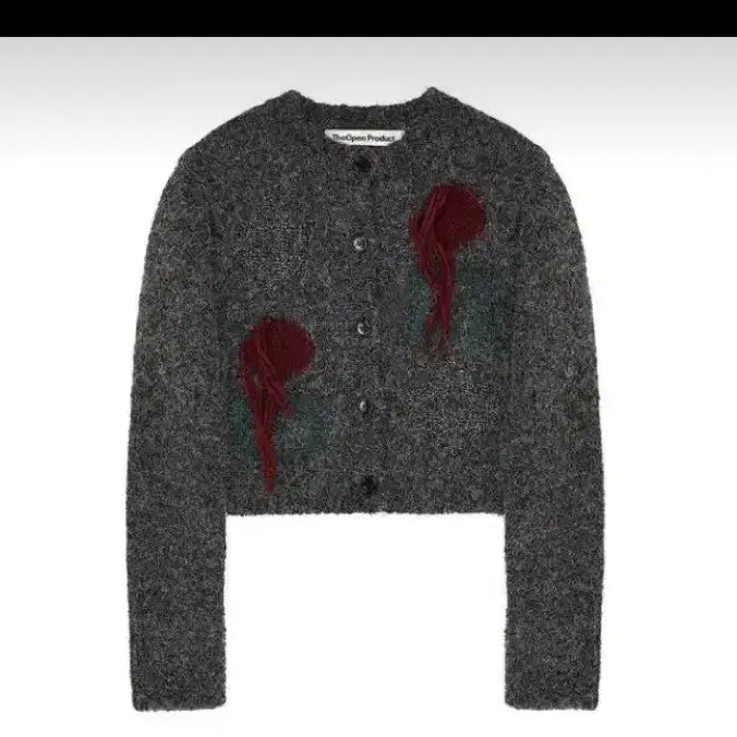 [BUNJANG] The Open Product Argyle Knit Cardigan / 더오픈프로덕트 아가일 니트 가디건 국문택