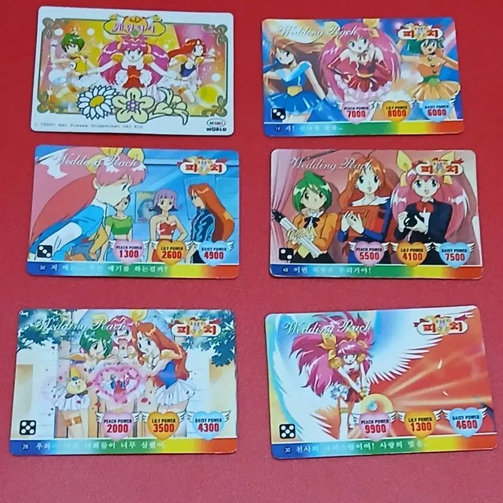[BUNJANG] Wedding Peach 1996 Korean Edition Card Set / (고전문구) 국내판 1996년 요술천사 웨딩피치 카드