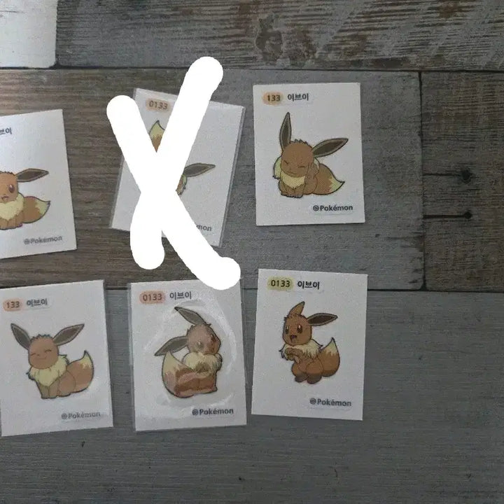 [BUNJANG] Pokemon Eevee Set Sticker / 포켓몬 띠부씰 이브이세트