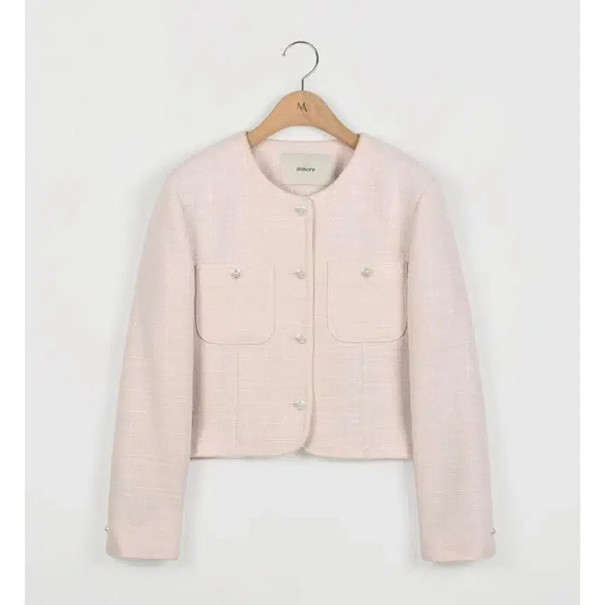 [SOLD OUT] 메리어라운드 멜로 스티치 라운드 트위드 자켓