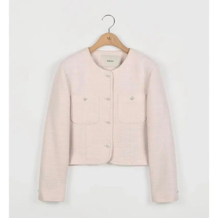 [SOLD OUT] 메리어라운드 멜로 스티치 라운드 트위드 자켓