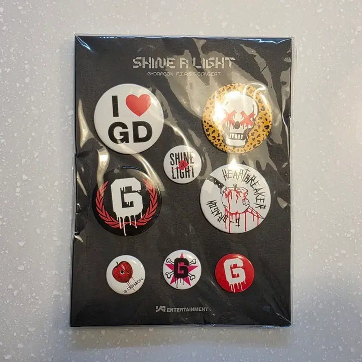[BUNJANG] G-Dragon Shine A Light Concert Badge Set / 지드래곤 샤인어라잇 콘서트 뱃지 세트