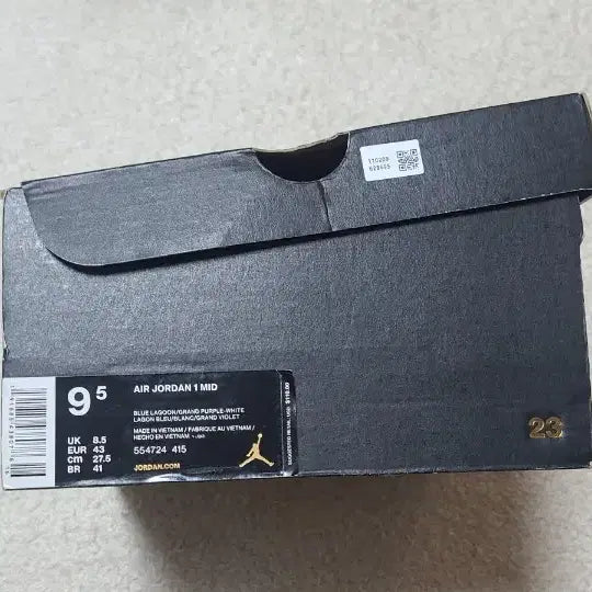 [BUNJANG] Nike Jordan 1 Mid Hornets (Size 275) / [신품, 나이키] 조던1, 미드 호넷츠, 275, 정품 새제품