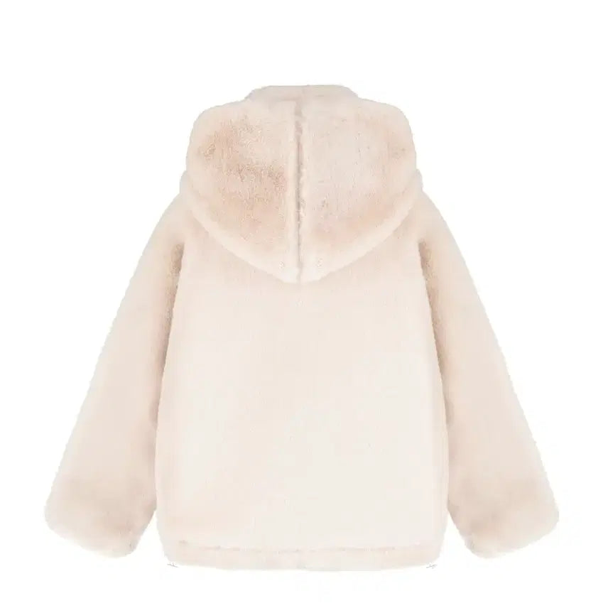 [BUNJANG] Clicheria Peach Pudding Fur Jacket / 클리시어 피치 푸딩 퍼 자켓