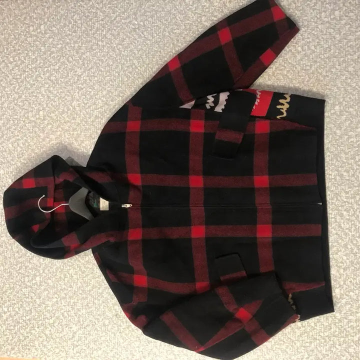[BUNJANG] Benetton Alexander Checkered Hooded Handmade Coat / 베네통 21년 알렉산더 체크 후드 핸드메이드 코트 노르딕 에스닉