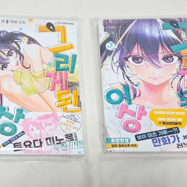 [SOLD OUT] 그리게 된 이상 2~3권(초판,미개봉)+애니메이트특전