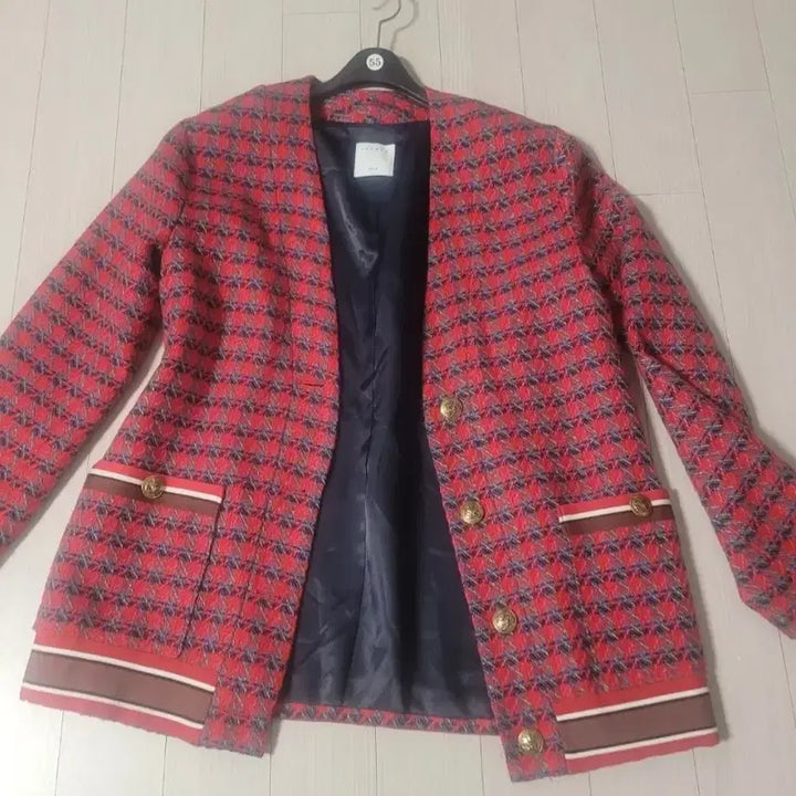 [BUNJANG] Sandro Tweed Jacket with Gold Button Detail / 산드로(Sandro) 트위드 자켓 / 금장 버튼 포인트