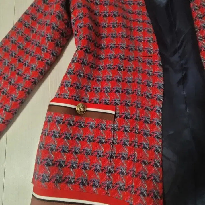 [BUNJANG] Sandro Tweed Jacket with Gold Button Detail / 산드로(Sandro) 트위드 자켓 / 금장 버튼 포인트