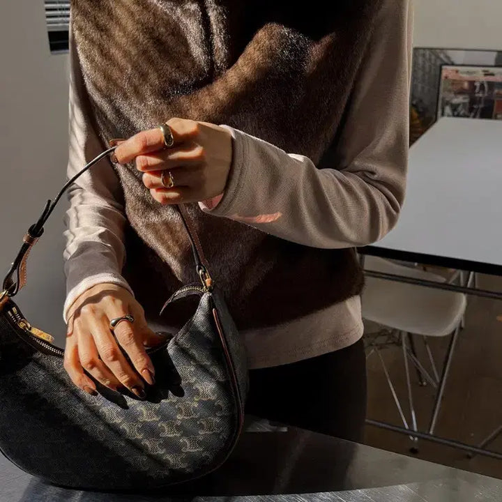 [BUNJANG] Eco Fur Side Slit Vest / <새상품> 에코퍼 옆트임 베스트