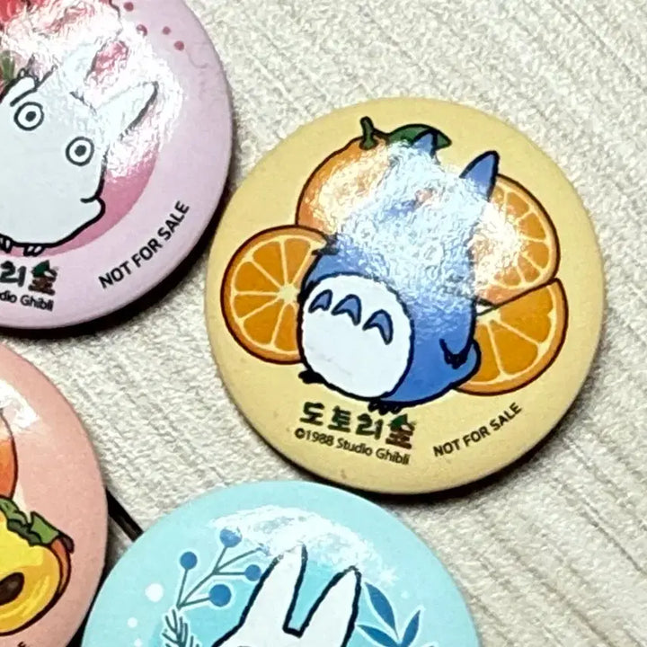 [SOLD OUT] 도토리의 숲 지브리 미니 캔뱃지 핀버튼 4종 세트