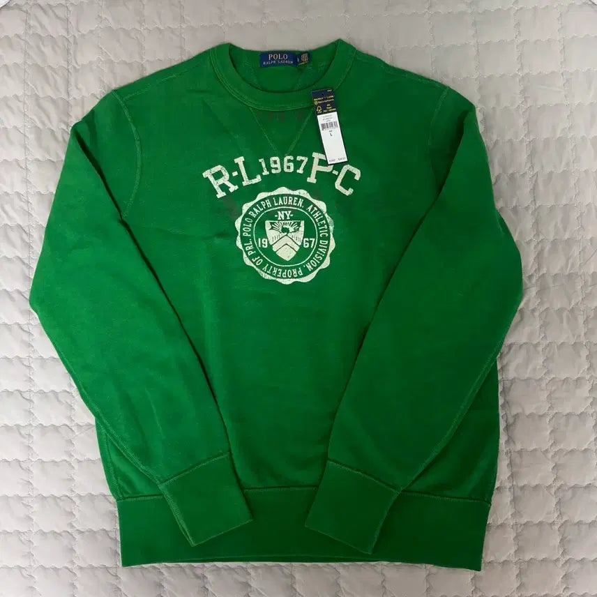 [BUNJANG] Polo Ralph Lauren Iconic Green Sweatshirt / 폴로 랄프로렌 아이코닉 그린 맨투맨 L 새제품