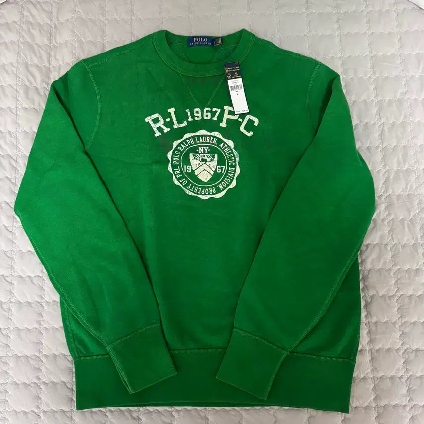 [BUNJANG] Polo Ralph Lauren Iconic Green Sweatshirt / 폴로 랄프로렌 아이코닉 그린 맨투맨 L 새제품