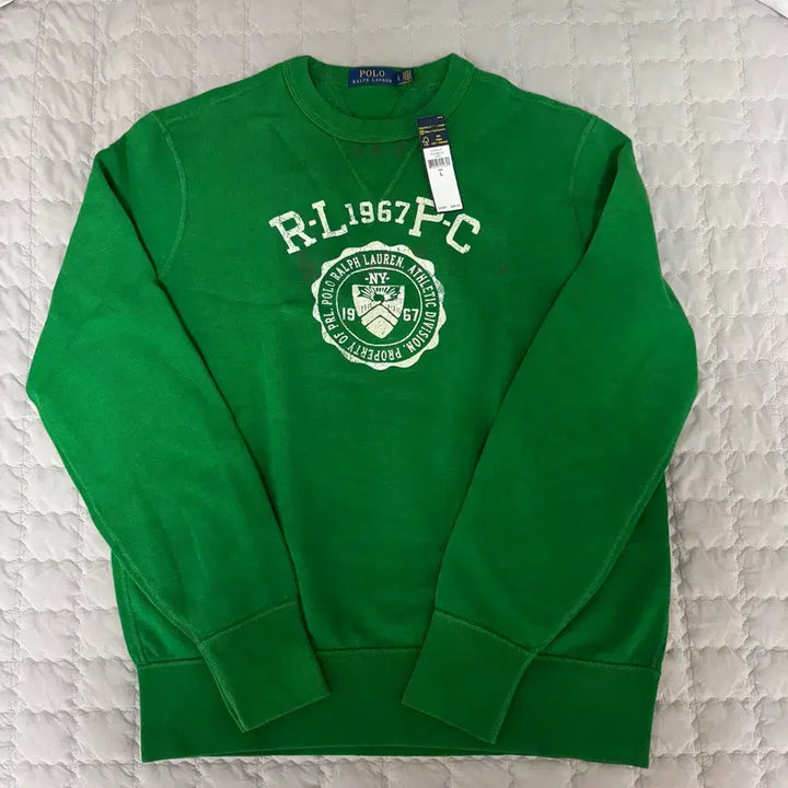 [BUNJANG] Polo Ralph Lauren Iconic Green Sweatshirt / 폴로 랄프로렌 아이코닉 그린 맨투맨 L 새제품