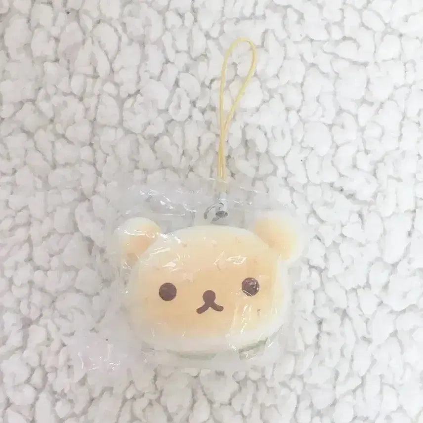 [BUNJANG] Rilakkuma Hamburger Squishy Strap / 고전 리락쿠마 페이스 햄버거 스퀴시 스트랩