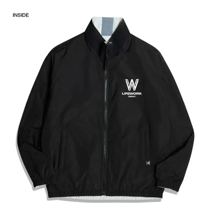 [BUNJANG] LIFEWORK Reversible Jacket - Light Grey (Size L) / 라이프워크 더블라독 리버시블 자켓 L