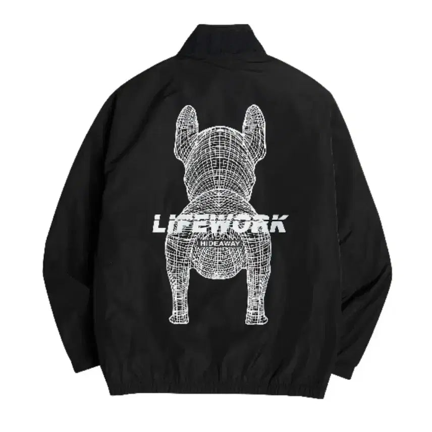 [BUNJANG] LIFEWORK Reversible Jacket - Light Grey (Size L) / 라이프워크 더블라독 리버시블 자켓 L