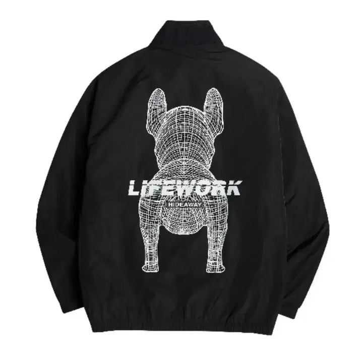 [BUNJANG] LIFEWORK Reversible Jacket - Light Grey (Size L) / 라이프워크 더블라독 리버시블 자켓 L