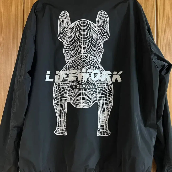 [BUNJANG] LIFEWORK Reversible Jacket - Light Grey (Size L) / 라이프워크 더블라독 리버시블 자켓 L