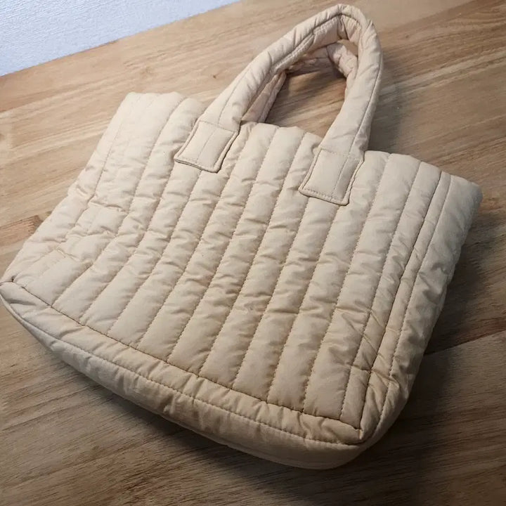 [BUNJANG] Sienne Padded Bag Beige / 시엔느 패딩백 베이지