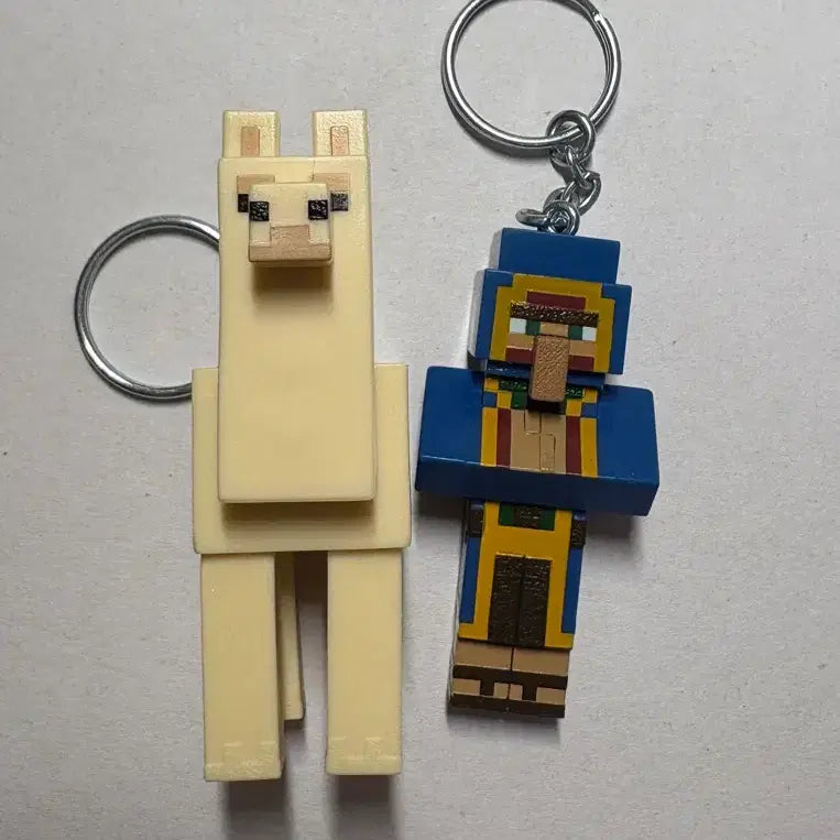 [BUNJANG] Minecraft Lama & Merchant Keyring / 마인크래프트 라마&상인 키링