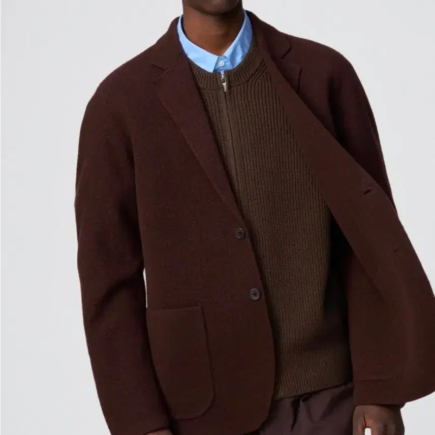 [BUNJANG] Uniqlo C Dark Brown Jacket / [새상품] 유니클로 C 다크브라운 자켓