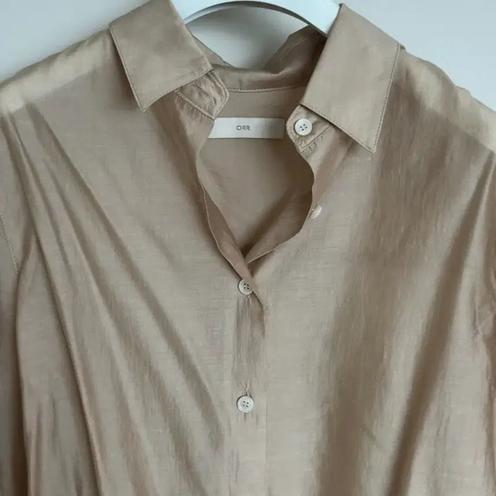 [BUNJANG] ORR S Air Shirt Beige / 오르 ORR 시원한 에어셔츠 베이지색 셔츠 S - 착샷있음