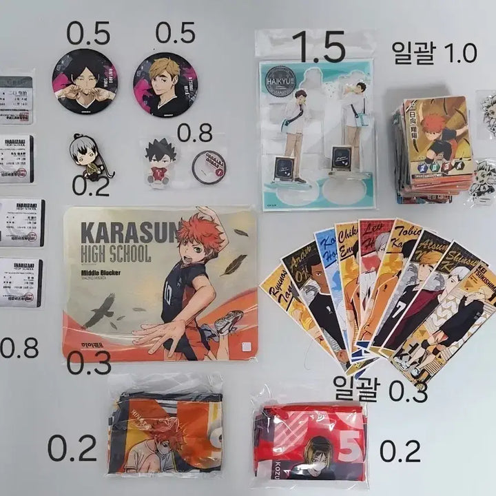 [BUNJANG] Haikyuu Badge/Acrylic/Card / 하이큐 굿즈 (뱃지/아크릴/카드)