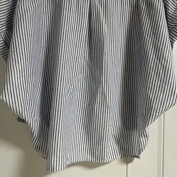 [BUNJANG] Vintage Striped Linen Blend Blouse / (일본 수입 빈티지)셔츠 블라우스 가오리핏 스트라이프 린넨 삼 레이온