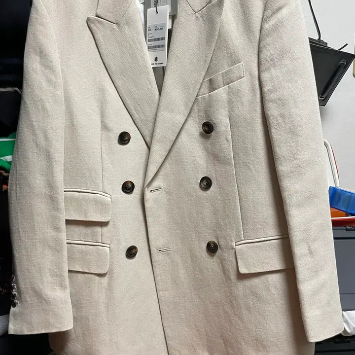 [BUNJANG] Andersson Bell Verona Double Jacket Ivory S / 앤더슨벨 베로나 더블자켓 아이보리 s