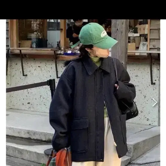 [BUNJANG] A Little Bit Half Coat / 어리틀빗 자체제작 하프 코트