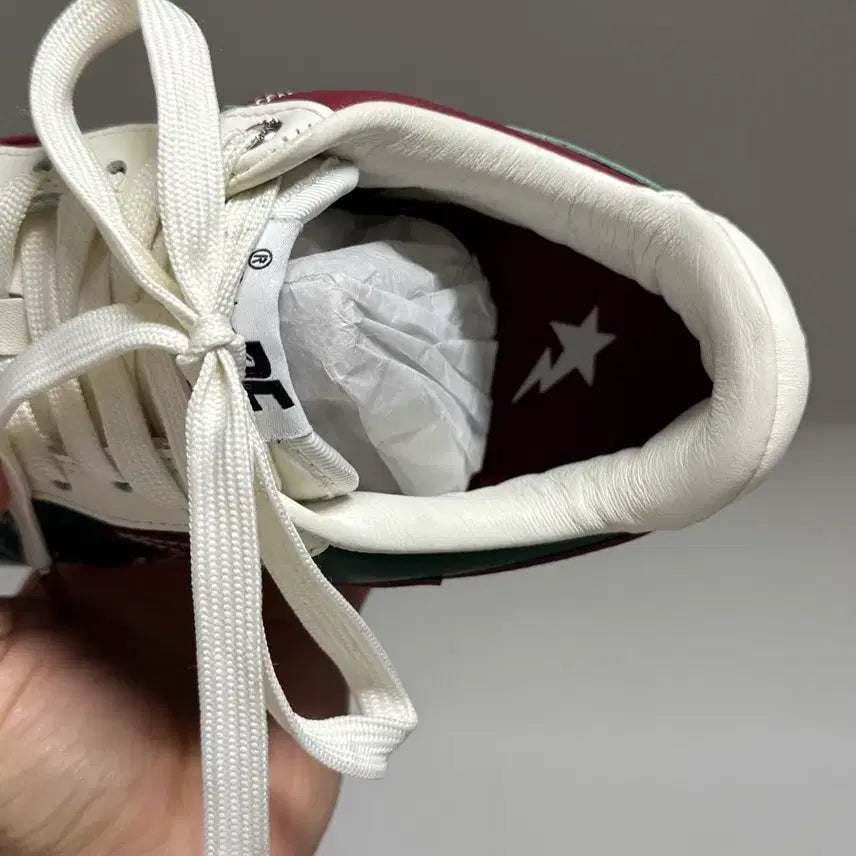 [BUNJANG] BAPE x END. Bapesta Green Burgundy Sneakers / [250/US 7] 베이프 X 엔드 콜라보 베이프스타 그린 버건디