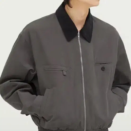 [BUNJANG] Intempo Mood Graphite Work Jacket (Size L) / 인템포무드 워크자켓L 그라파이트