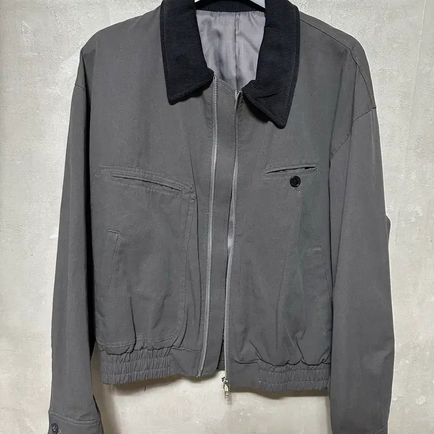 [BUNJANG] Intempo Mood Graphite Work Jacket (Size L) / 인템포무드 워크자켓L 그라파이트