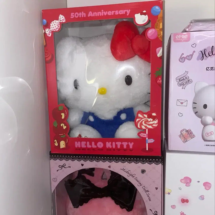 [BUNJANG] Hello Kitty 50th Anniversary Limited Edition Plush Doll / 헬로키티 한정판 50주년 팝업인형 누이