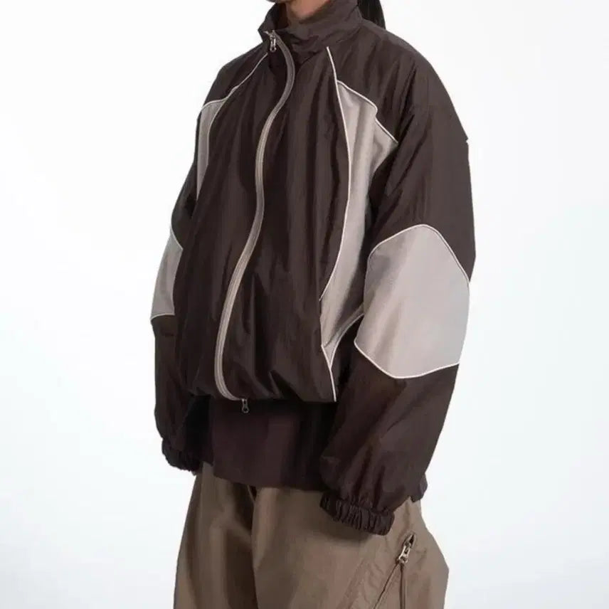 [BUNJANG] Mesh Nylon Track Jacket / 메쉬 나일론 트랙 자켓