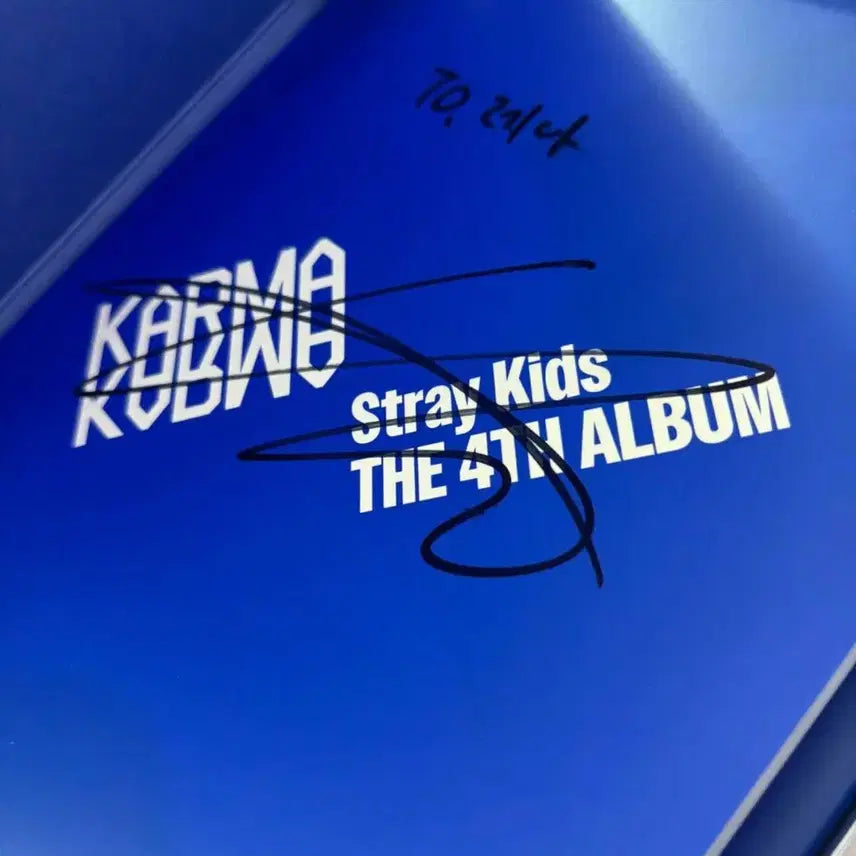 [BUNJANG] Stray Kids Lee Know/Han Karma Signed Album / Stray Kids 앨범 Karma 친필 사인 앨범 리노 아니면 한