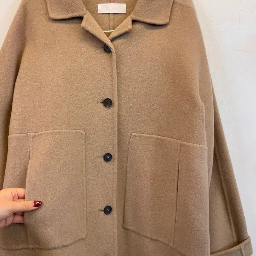 [BUNJANG] BLESSD Women's Handmade Beige Wool Coat Long Coat / BLESSD 여성 핸드메이드 베이지 울코트 모직롱코트:) 하객룩데이트룩