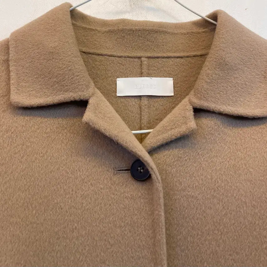 [BUNJANG] BLESSD Women's Handmade Beige Wool Coat Long Coat / BLESSD 여성 핸드메이드 베이지 울코트 모직롱코트:) 하객룩데이트룩