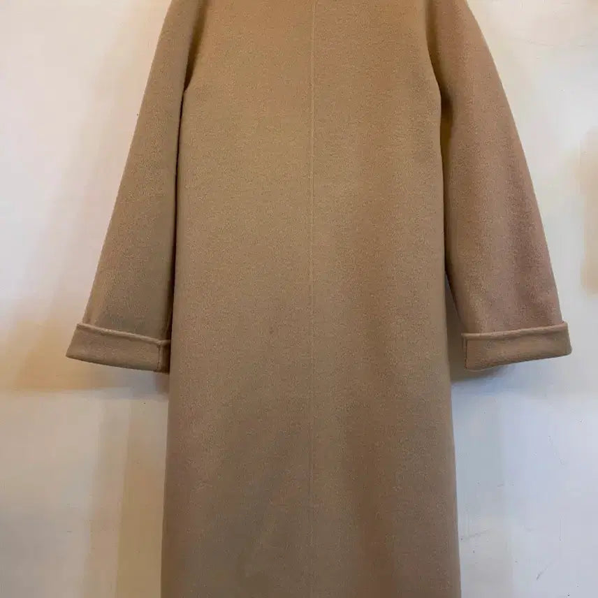 [BUNJANG] BLESSD Women's Handmade Beige Wool Coat Long Coat / BLESSD 여성 핸드메이드 베이지 울코트 모직롱코트:) 하객룩데이트룩