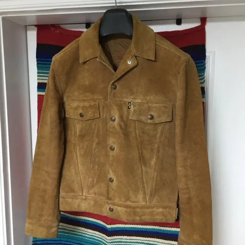 [BUNJANG] Levi's 3rd Generation Leather Suede Trucker Jacket / 70s 리바이스 3세대 레더 스웨이드 트러커 자켓