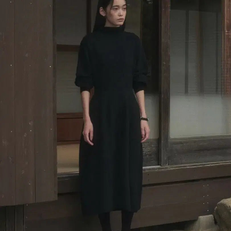 [BUNJANG] Sageement Line Whole Garment Knit Dress / 세이지먼트 LINE WHOLEGARMENT KNIT DRESS