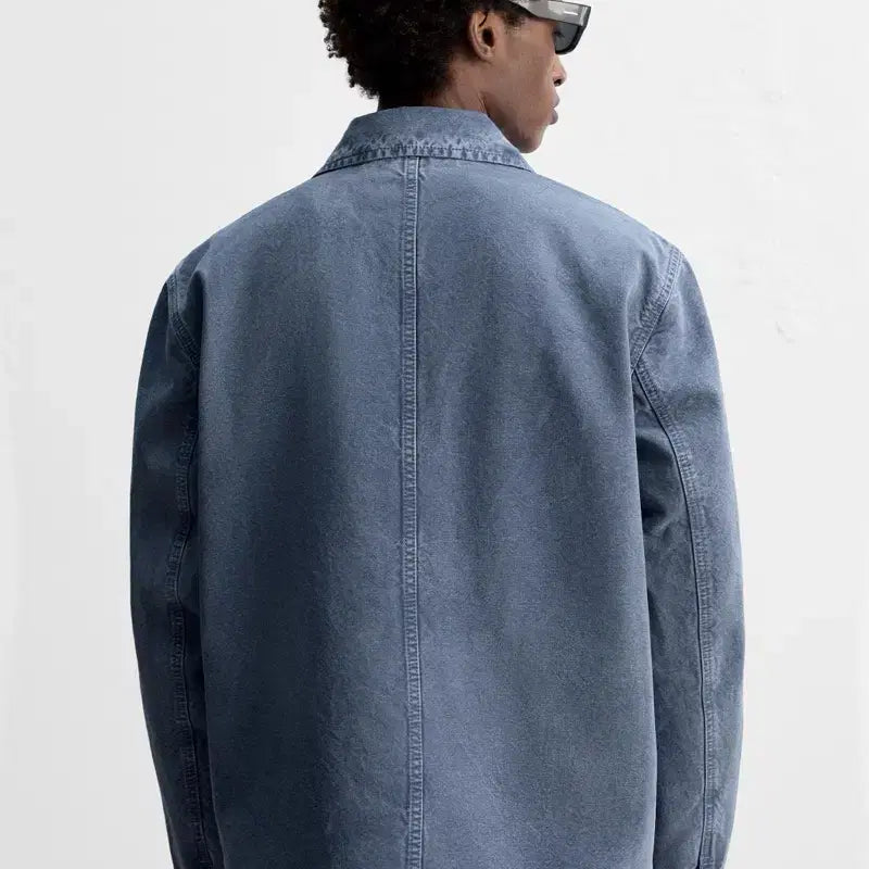 [BUNJANG] Unisex Origins Splatter Washing Canvas Jacket / [XL] 자라 오리진스 스플래터 워싱 점퍼 야상 캔버스 자켓 새상품