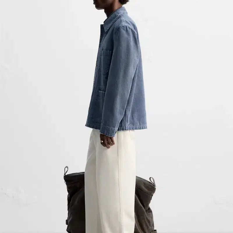 [BUNJANG] Unisex Origins Splatter Washing Canvas Jacket / [XL] 자라 오리진스 스플래터 워싱 점퍼 야상 캔버스 자켓 새상품